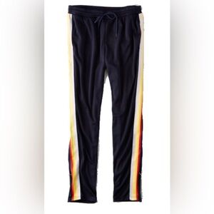 American Eagle retro track Pants (M) | Rainbow Stripes | Zipper Ankles